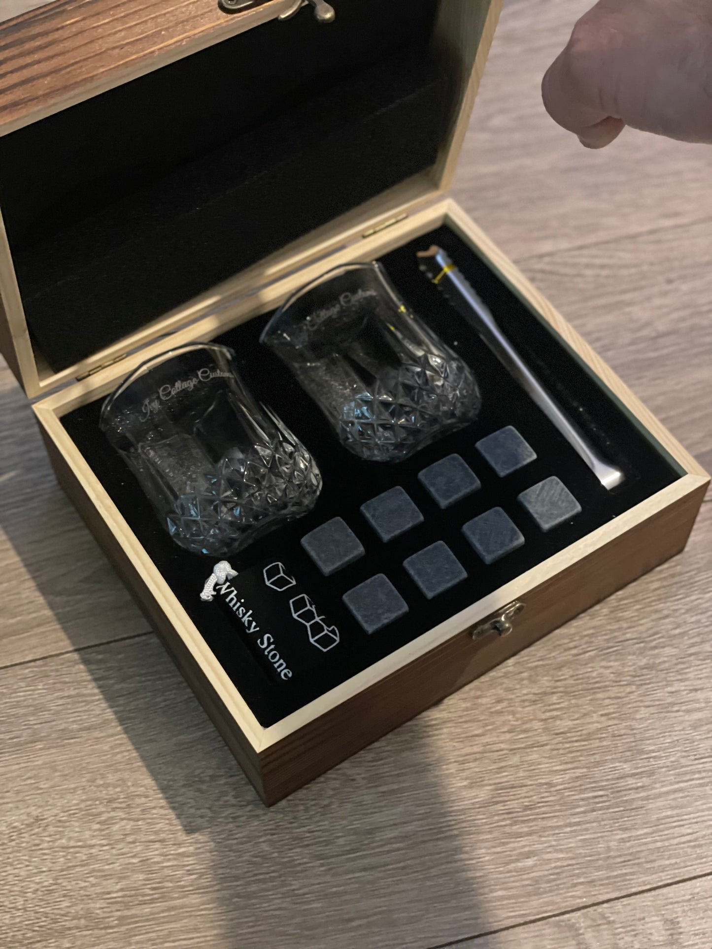 Whisky Stones and Glasses Boxed Set